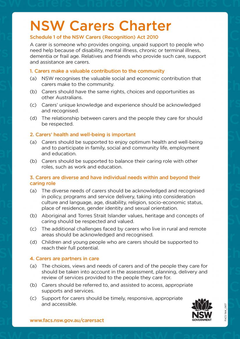 NSW Carers Charter