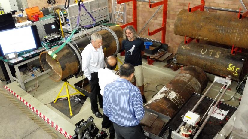 Critical infrastructure maintenance by robots. Image: UTS