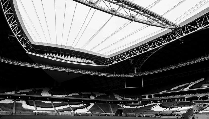 Interior view of the Al Wakrah Qatar World Cup Stadium