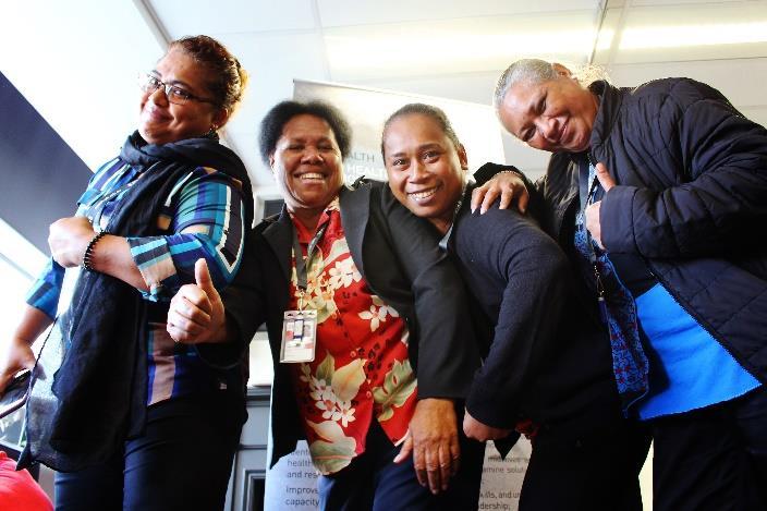 A group of individuals at the State of the World's Nursing event.