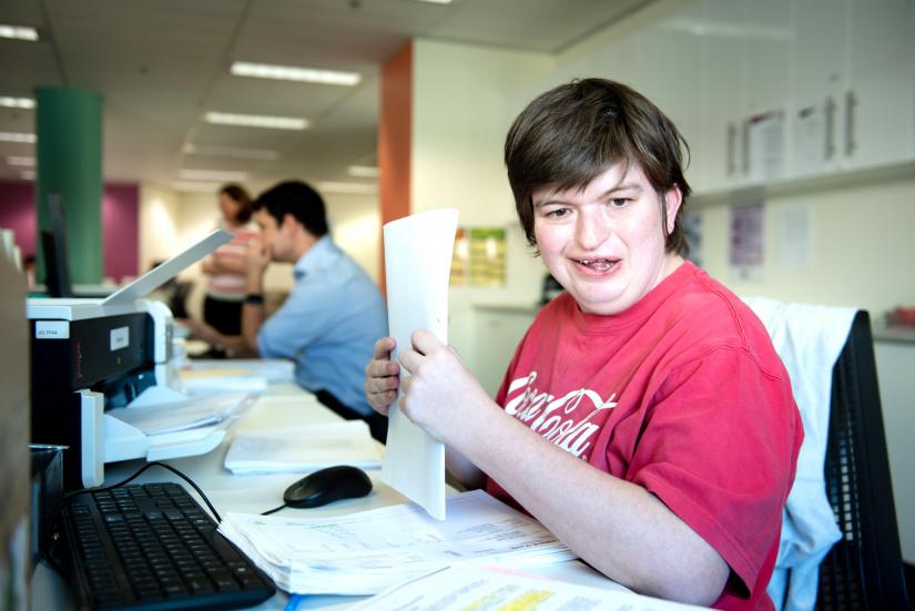 Participant in the Jigsaw disability employment program.