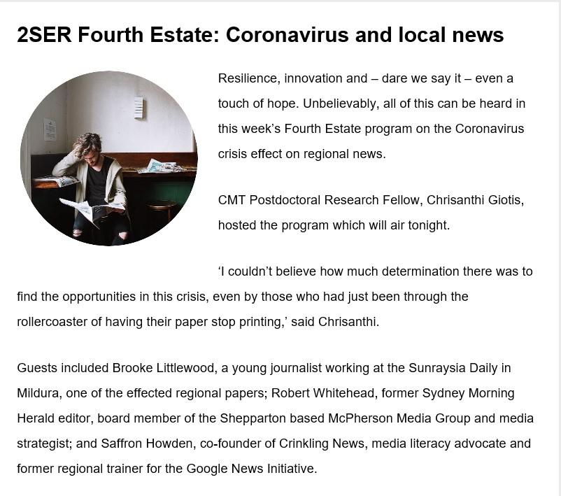 Image from CMT Newsletter