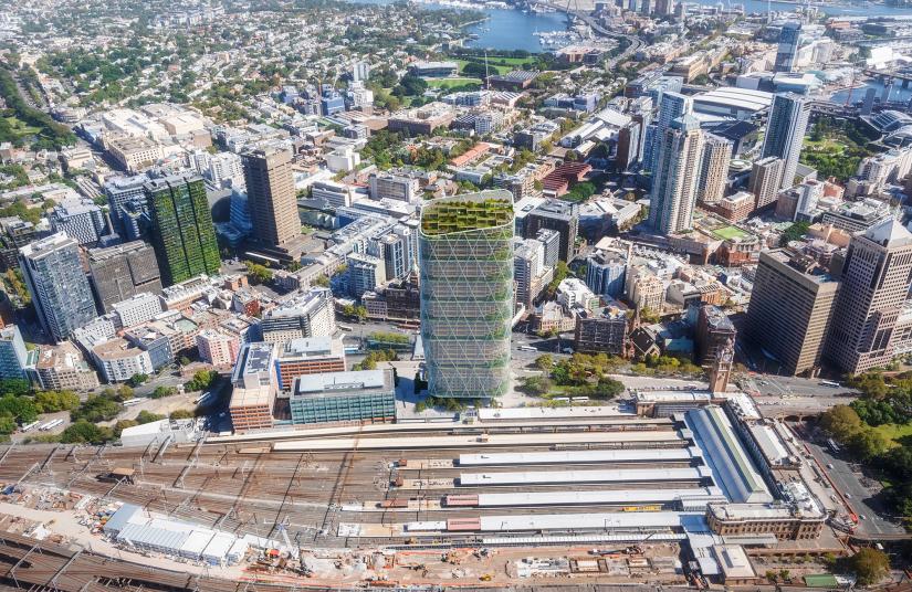 Aerial view of proposed Tech Central