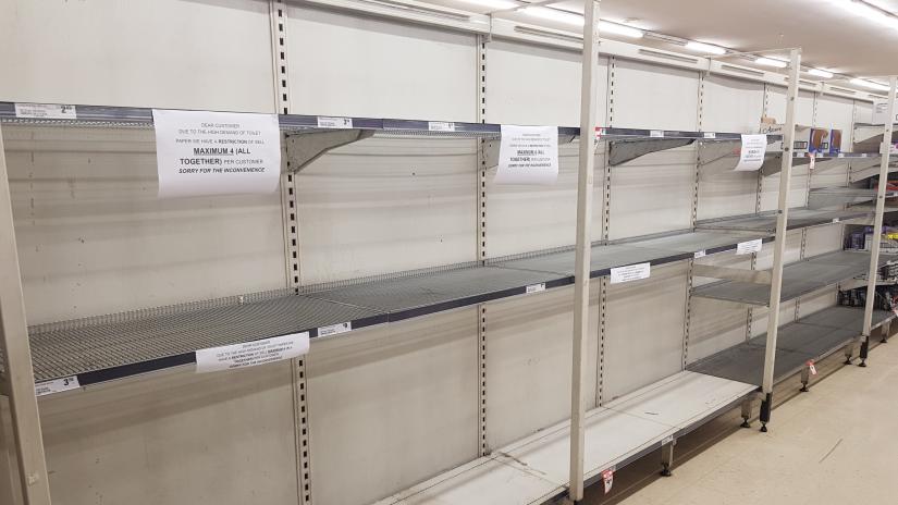 empty shelves