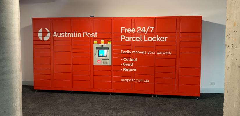 Parcel lockers in UTS Building 2