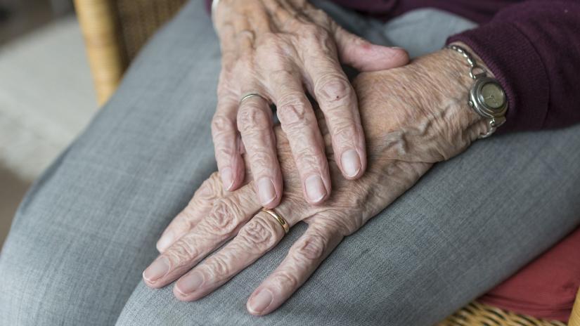 elderly hands