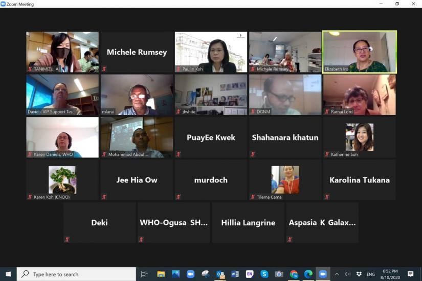 Zoom meeting WHO CC