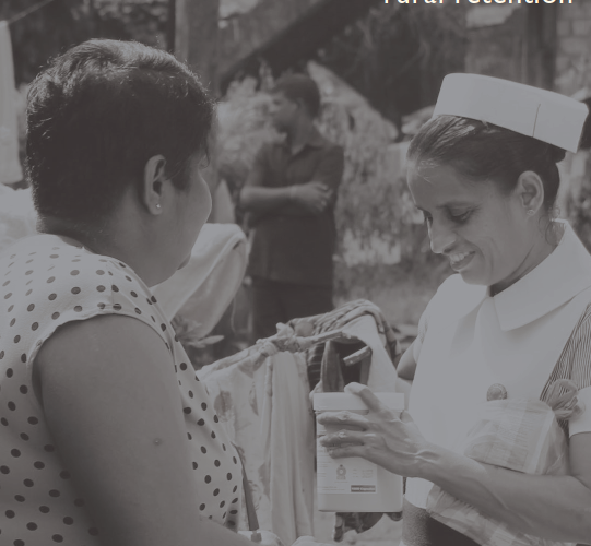 Two nurses talking