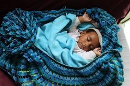 Baby in Billum, Urban clinic Lae Papua New Guinea