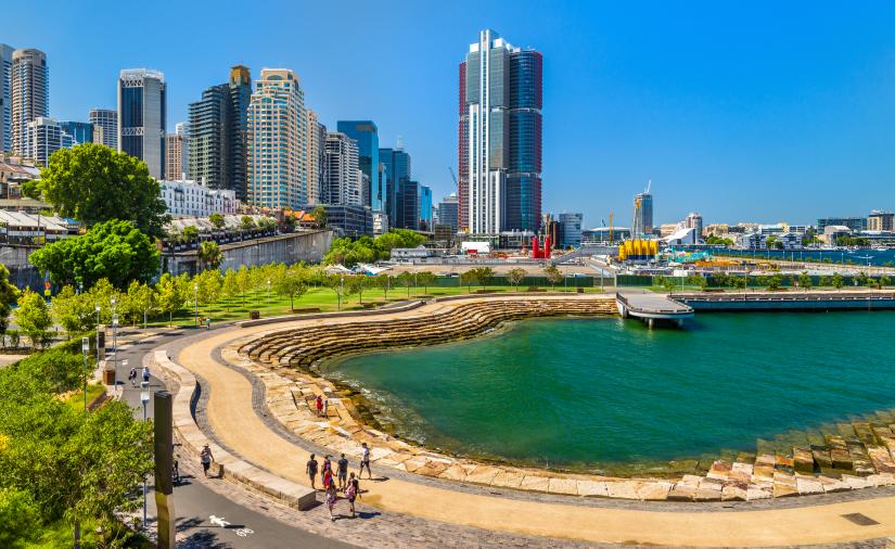 Nawi Cove in Barangaroo district of Sydney - Australia