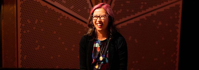 Dr Amanda White at the 2021 UTS Vice-Chancellors Learning and Teaching Awards