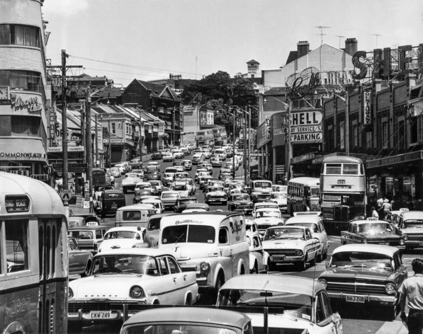 Bayswater Road Darlinghurst, 1960