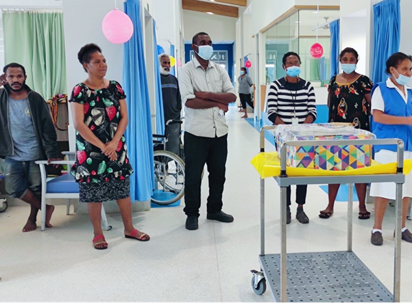 Nurses in new ward