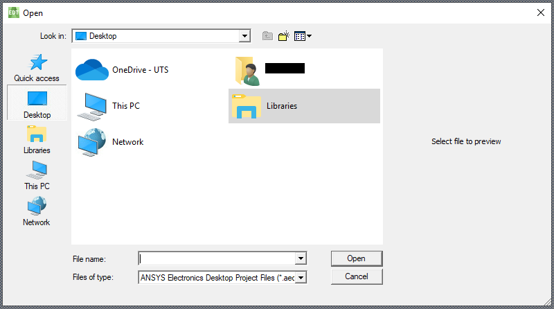 Screenshot of Citrix WorkSpace - navigating to OneDrive