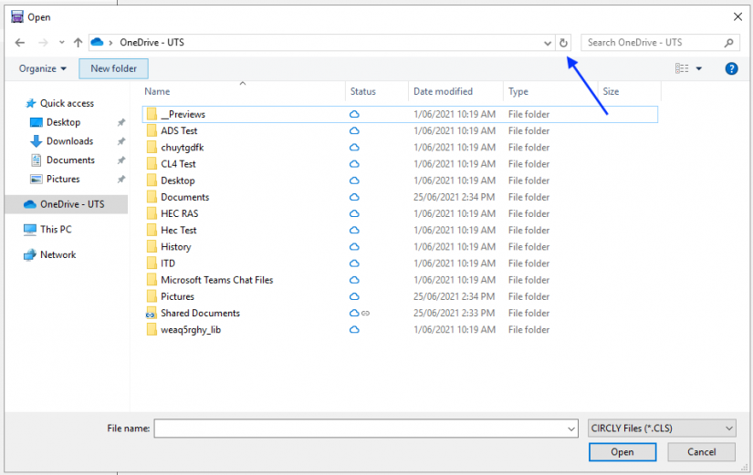 Screenshot Citrix WorkSpace - refresh view