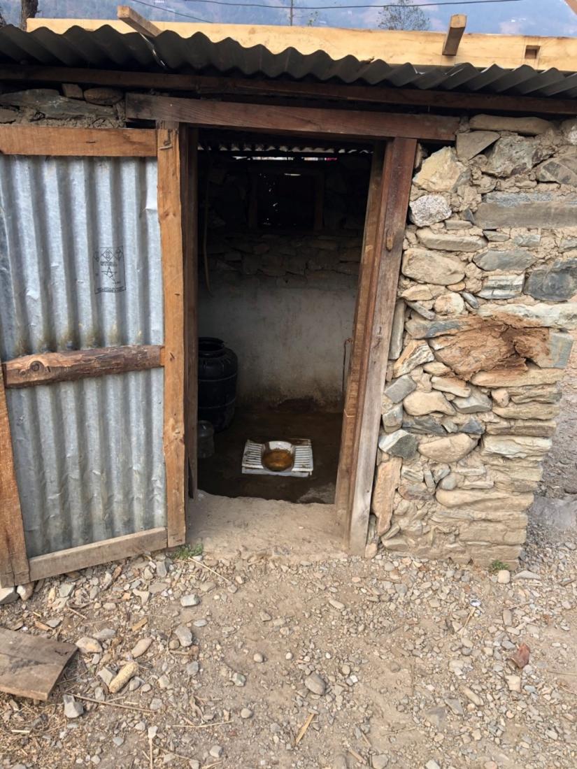 A toilet in Kathmandu
