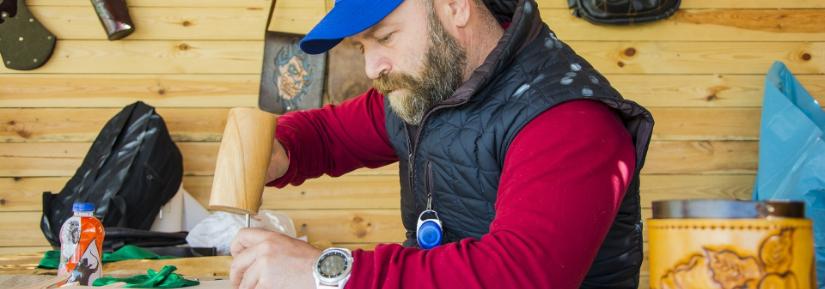 craftsman at workbench