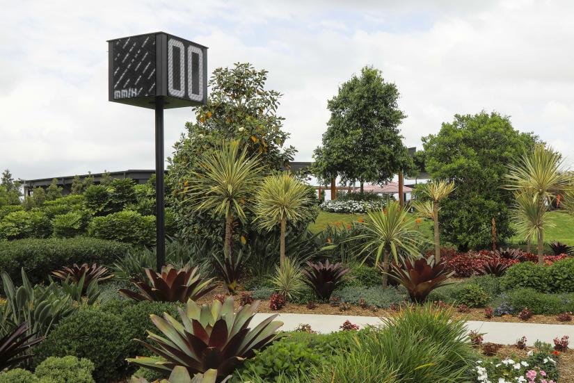 A smart device installed in a park