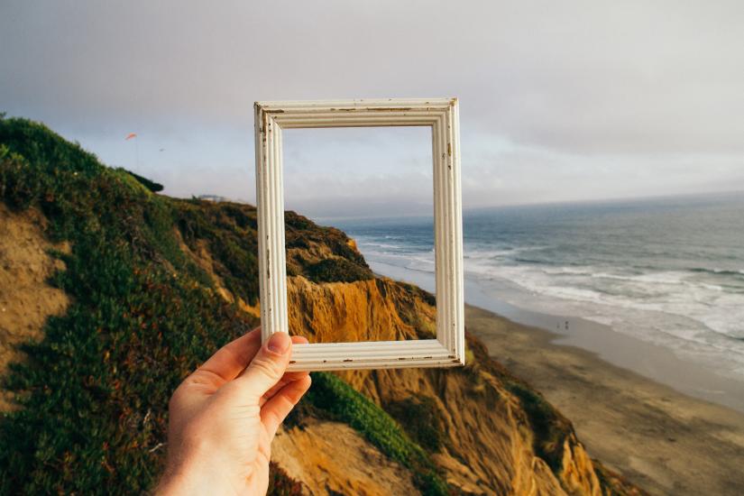 Picture Frame over landscape