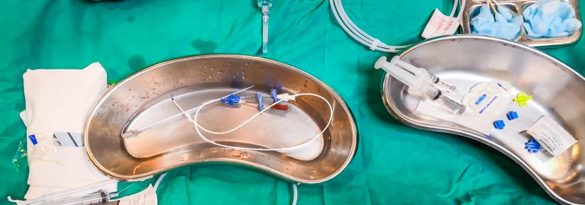 medical equipment on a table