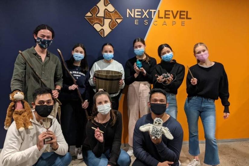 UTS Case Team at an escape room