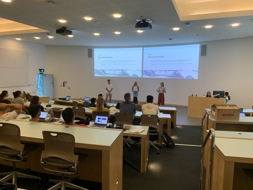 UTS Case Team practicing their pitch