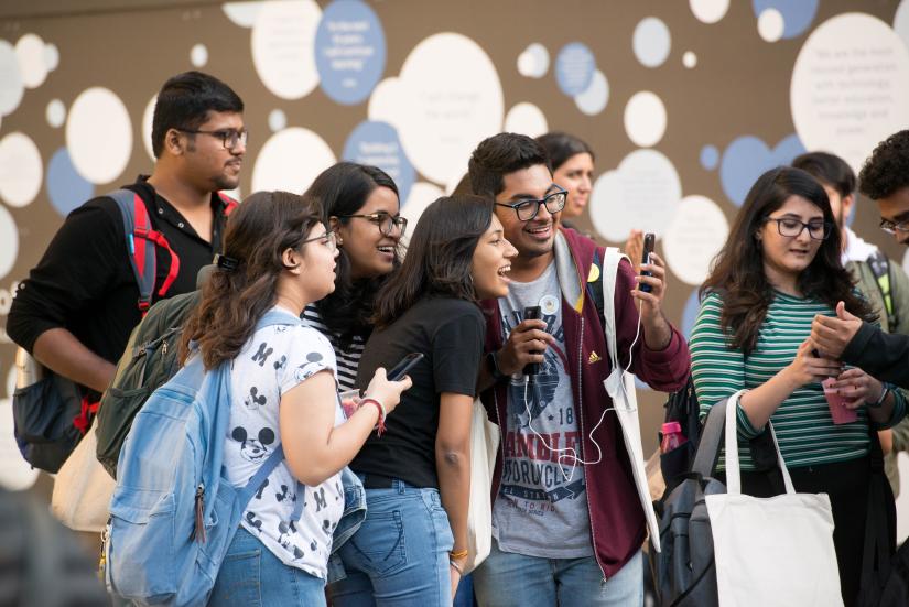 Taking a selfie at Oweek