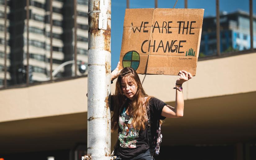 climate protester