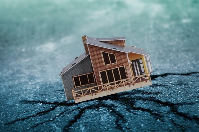 Earthquake-proof building, timber house model