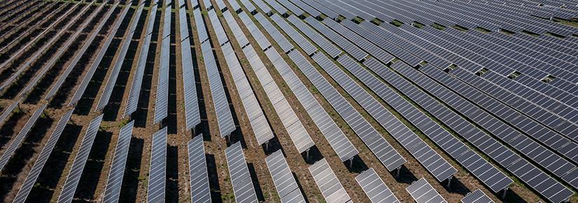 Solar farm near the New South Wales town of Nevertire