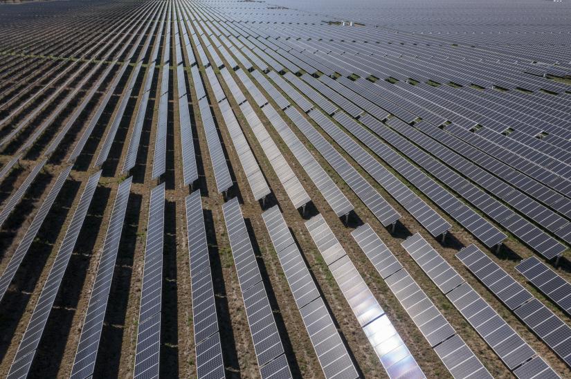 Solar farm near the New South Wales town of Nevertire