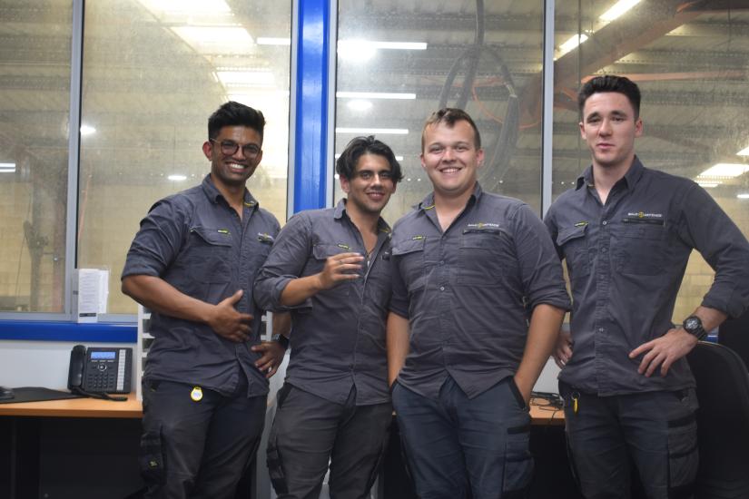 Interns with Bale Defence
