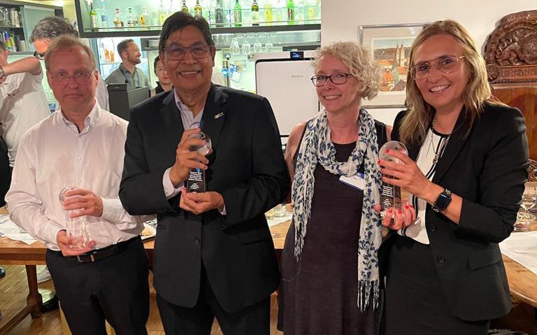 Ralf Müller, Shankar Sankaran, Heather Ramsey (from PMI) and Nathalie Drouin