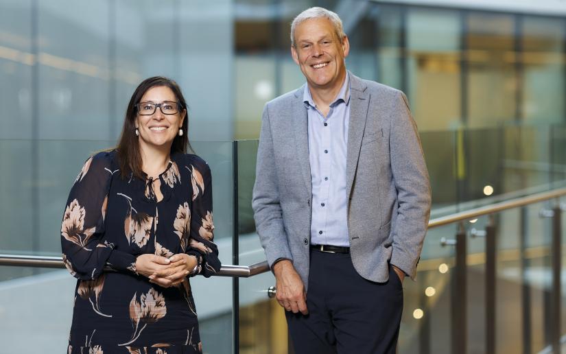 Tiffany Wright from Microsoft with Glenn Wightwick from UTS.