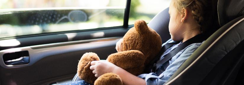 Child asleep in car seat