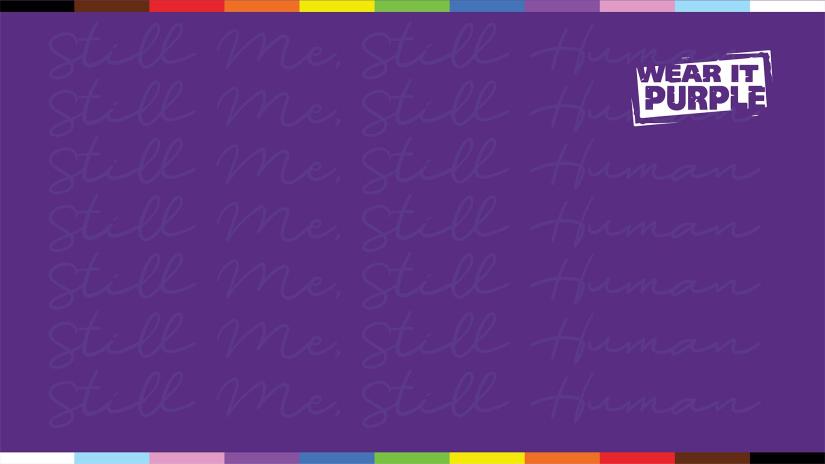 2022 Wear It Purple Zoom background