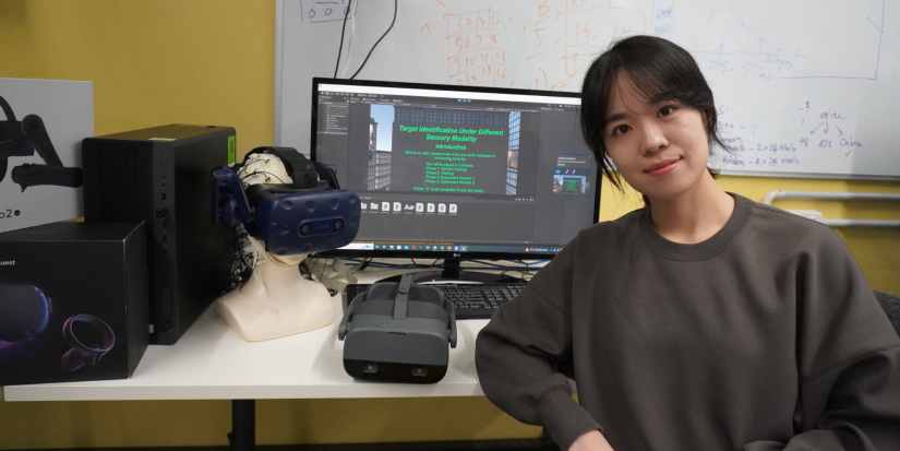 Yanqiu Tian in Tech Lab