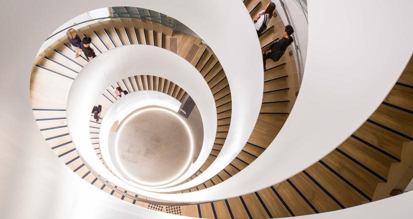 Photo of helix staircase at UTS