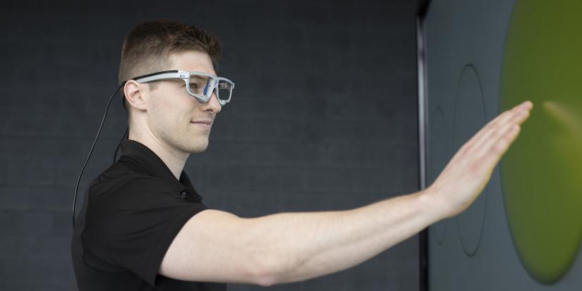 UTS student practising sports exercise skills