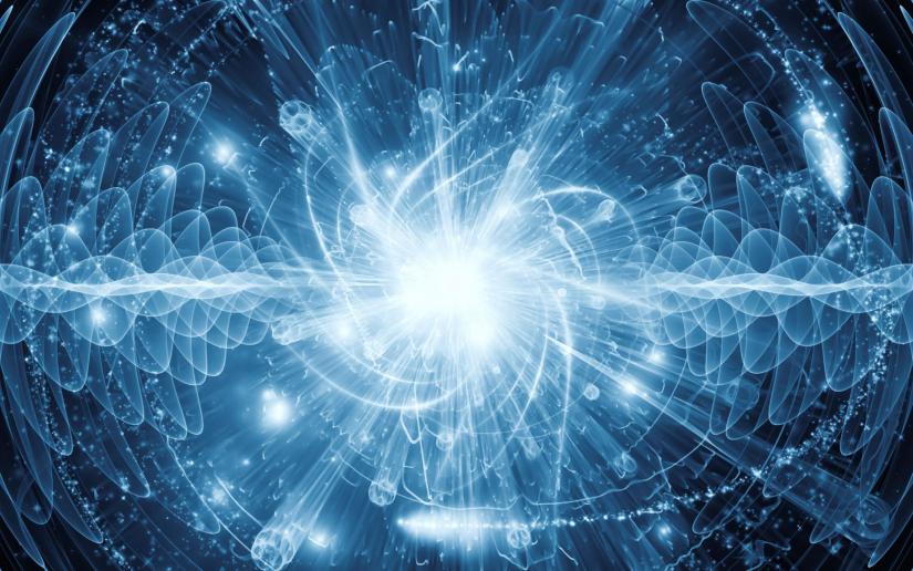 Graphic representing the quantum realm