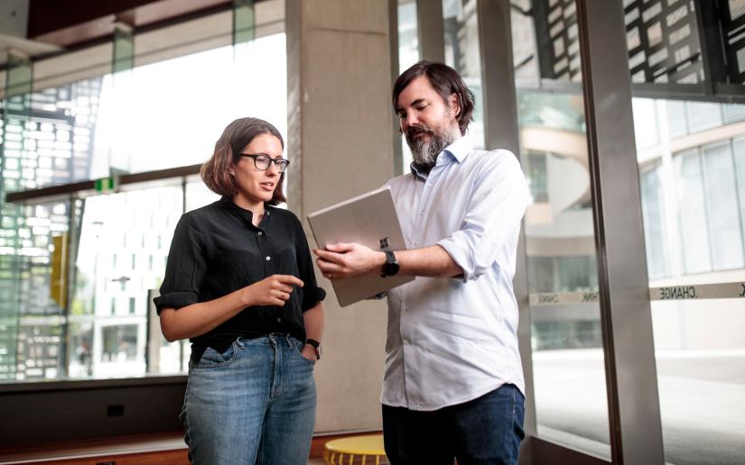 Dr Marika Kieferova and Professor Michael Bremner of the UTS Centre for Quantum Software and Information