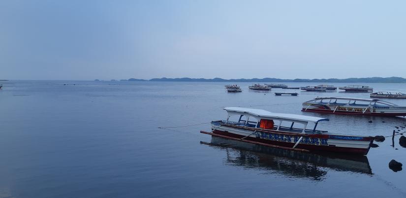 Boat on river
