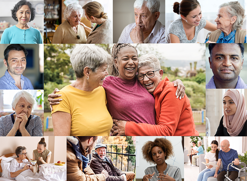 Collage of diverse community members from different ethnic backgrounds.
