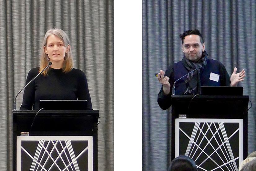 (L to R) Rowena Harper, Michael Gonzalez