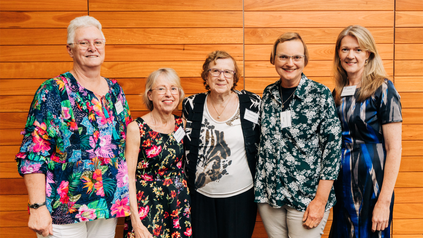 Consumer Advisors, Andrea Cross, Imelda Gilmore, Bev Noble and Sue Dowe with Linda Brown