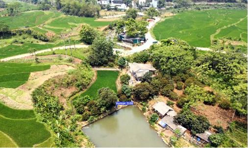 Vietnamese landscape as seen from the SAR drone