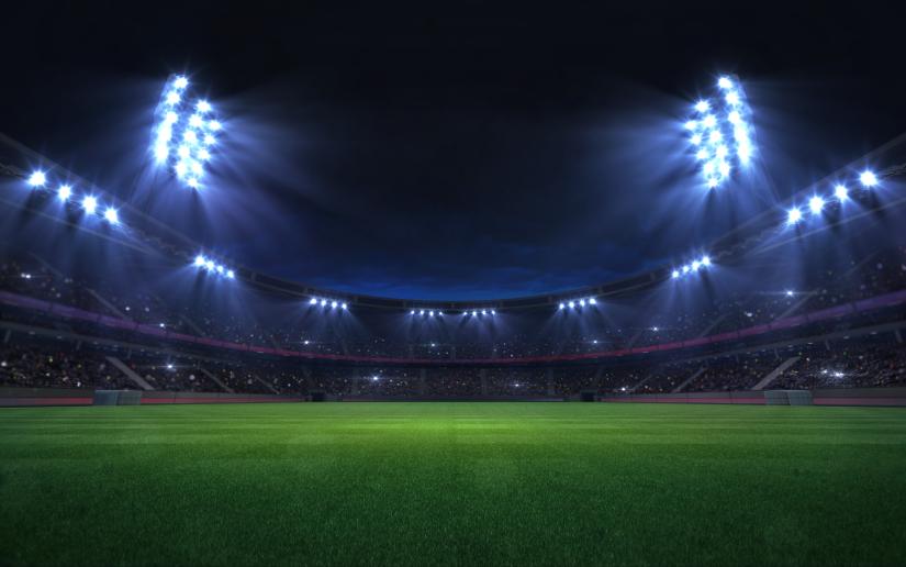 stadium at night