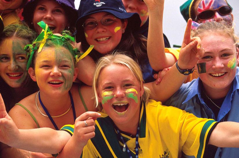 Sports fans at the 2000 Paralympics