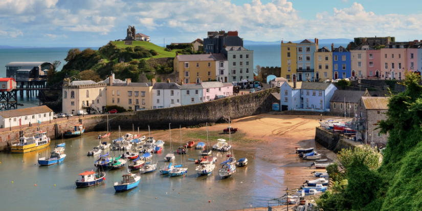 Image of a port in Wales