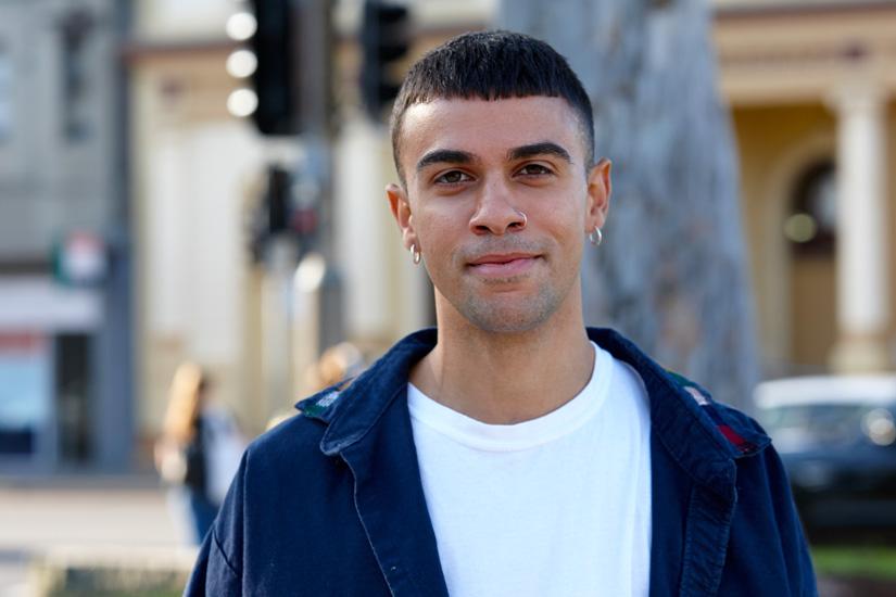 Young aboriginal man